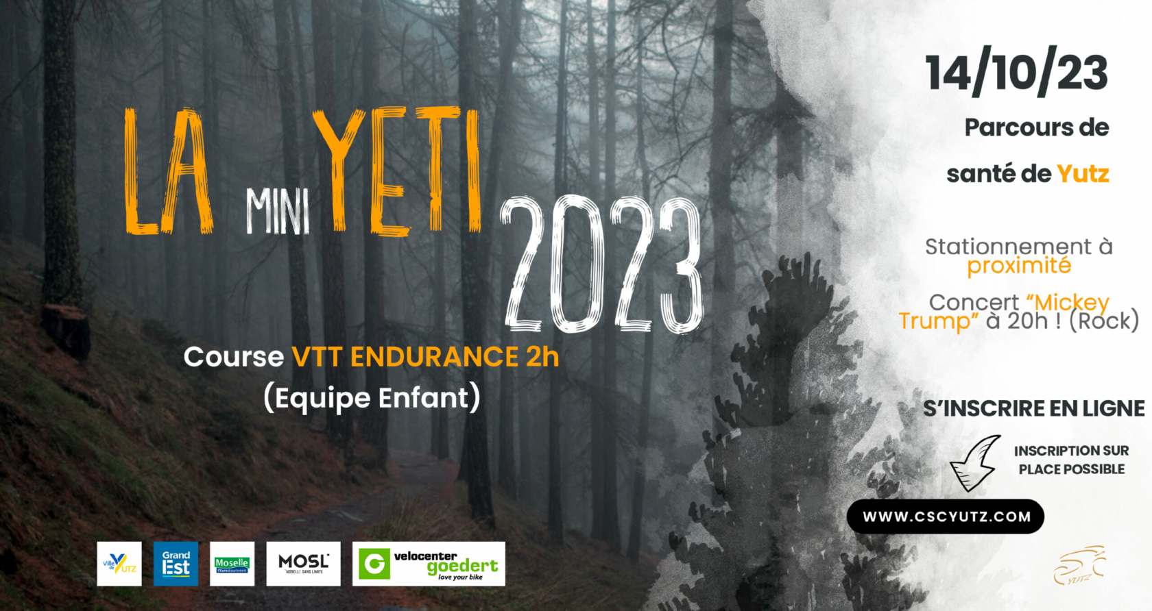 Le YETI rode en VTT