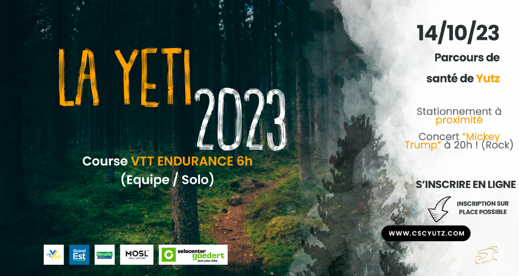 Le YETI rode en VTT