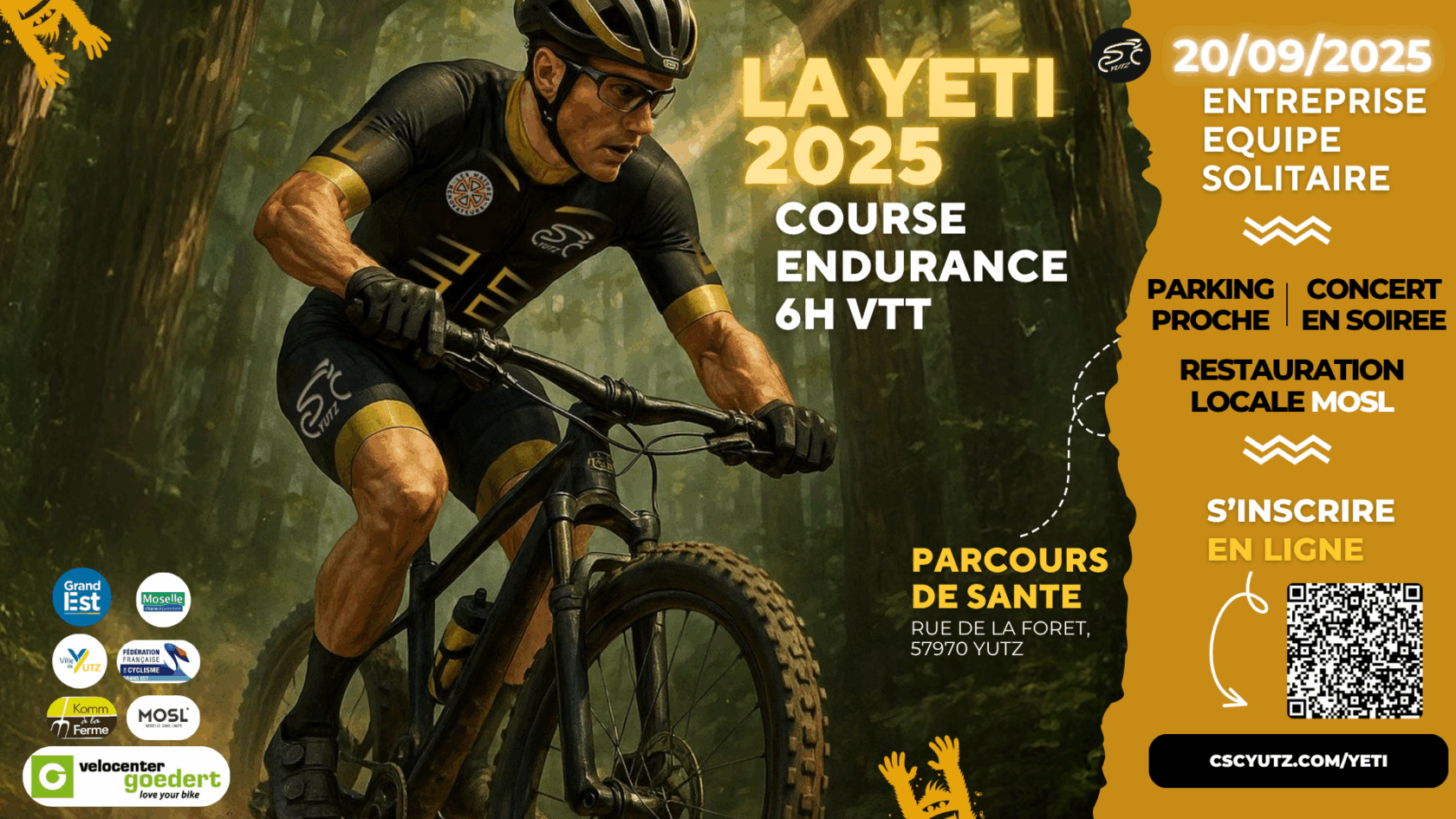 Le YETI rode en VTT